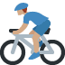 🚴🏽‍♂️ man biking: medium skin tone display on Twitter